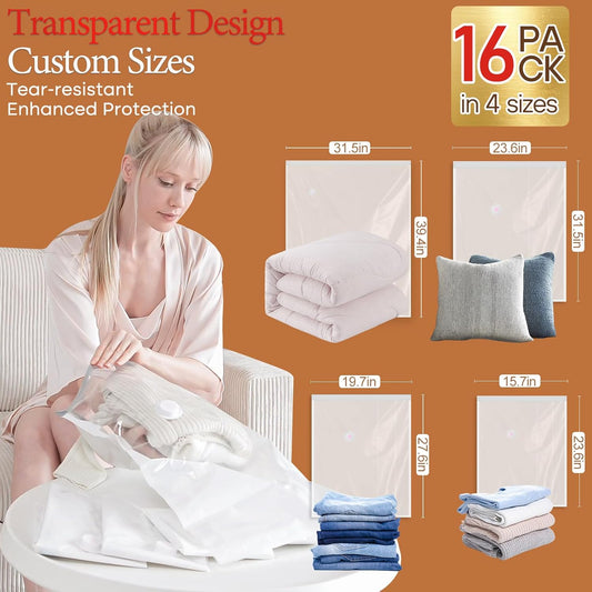 Vacuum Storage Bag Set for Clothes